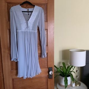 Chiffon baby blue dress